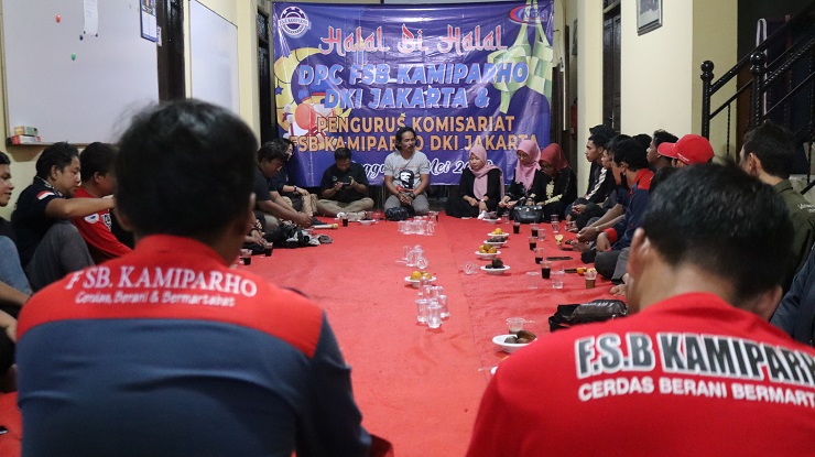  Masih Momen Lebaran, DPC FSB KAMIPARHO DKI Jakarta Gelar Halal Bihalal Sekaligus Rapat Bulanan