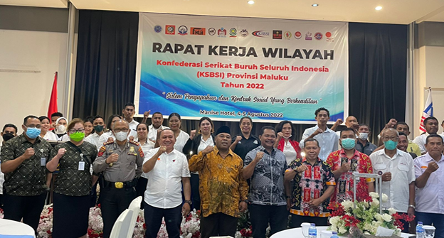  KSBSI Provinsi Maluku Gelar Rakerwil, Mengangkat tema Sistem pengupahan dan Kontrak Sosial yang berkeadilan