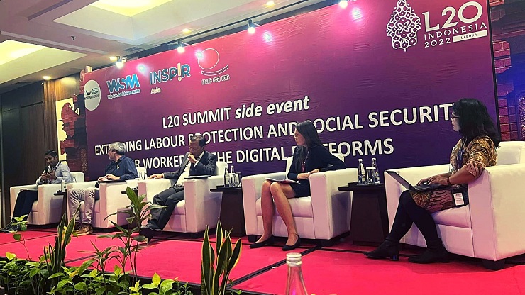 Status dan Regulasi Pekerja Digital Platform Menjadi Perhatian di Side Event L20 Summit Indonesia 2022 