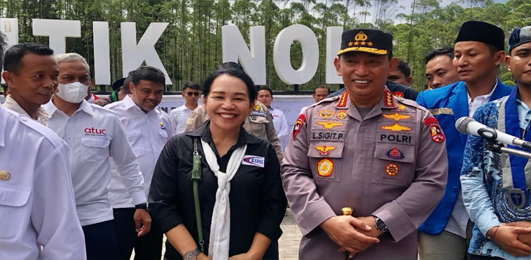 Presiden KSBSI Elly Rosita Silaban Hadiri Kegiatan HUT Bhayangkara ke-76 di Titik Nol IKN Nusantara