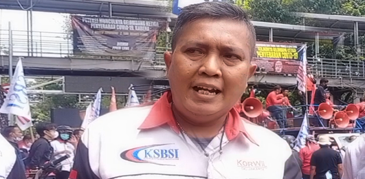  KSBSI DKI Jakarta Tolak Keputusan Anies Baswedan Masalah Upah Minimum Sebesar 0,85 persen.