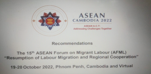 Rekomendasi Forum ASEAN Dalam Agenda Buruh Migran AFML