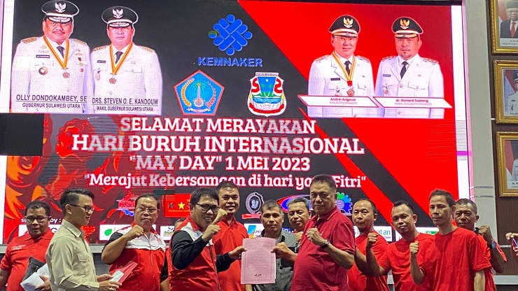  Perayaan May Day 2023 Sulawesi Utara, Korwil KSBSI Sampaikan 10 Tuntutan