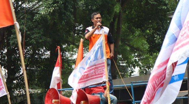 Demo PN Jakarta Pusat, Ratusan Buruh PT Elteha Internasional Tuntut Kejelasan Verifikasi Akhir Pasca Pailit