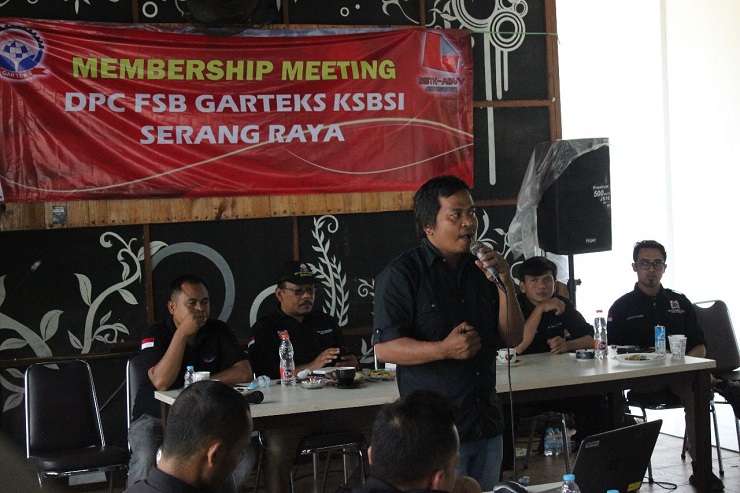  Dalam Agenda Konsolidasi, Aktivis FSB GARTEKS KSBSI Serang Raya Dibekali Pendidikan Politik Pergerakan Buruh