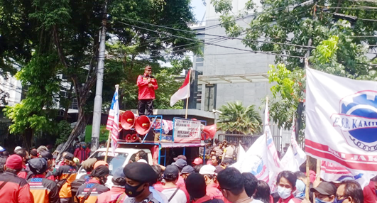  Demo Masalah Pemblokiran Rekening, KSBSI Anggap Ketua PN Jakarta Pusat Pengecut